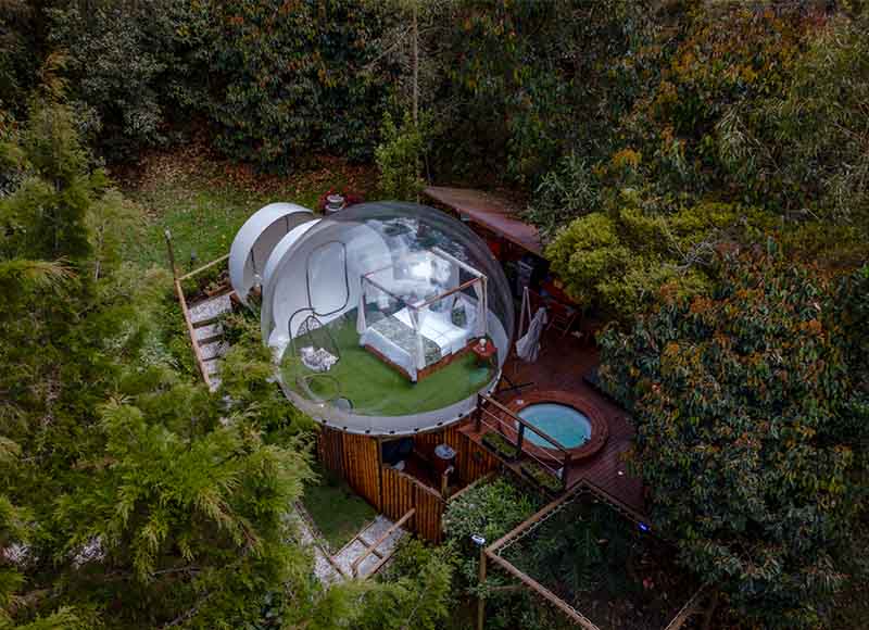 Glamping en Guatapé o cabañas y hoteles. Pros y contras de cada opción